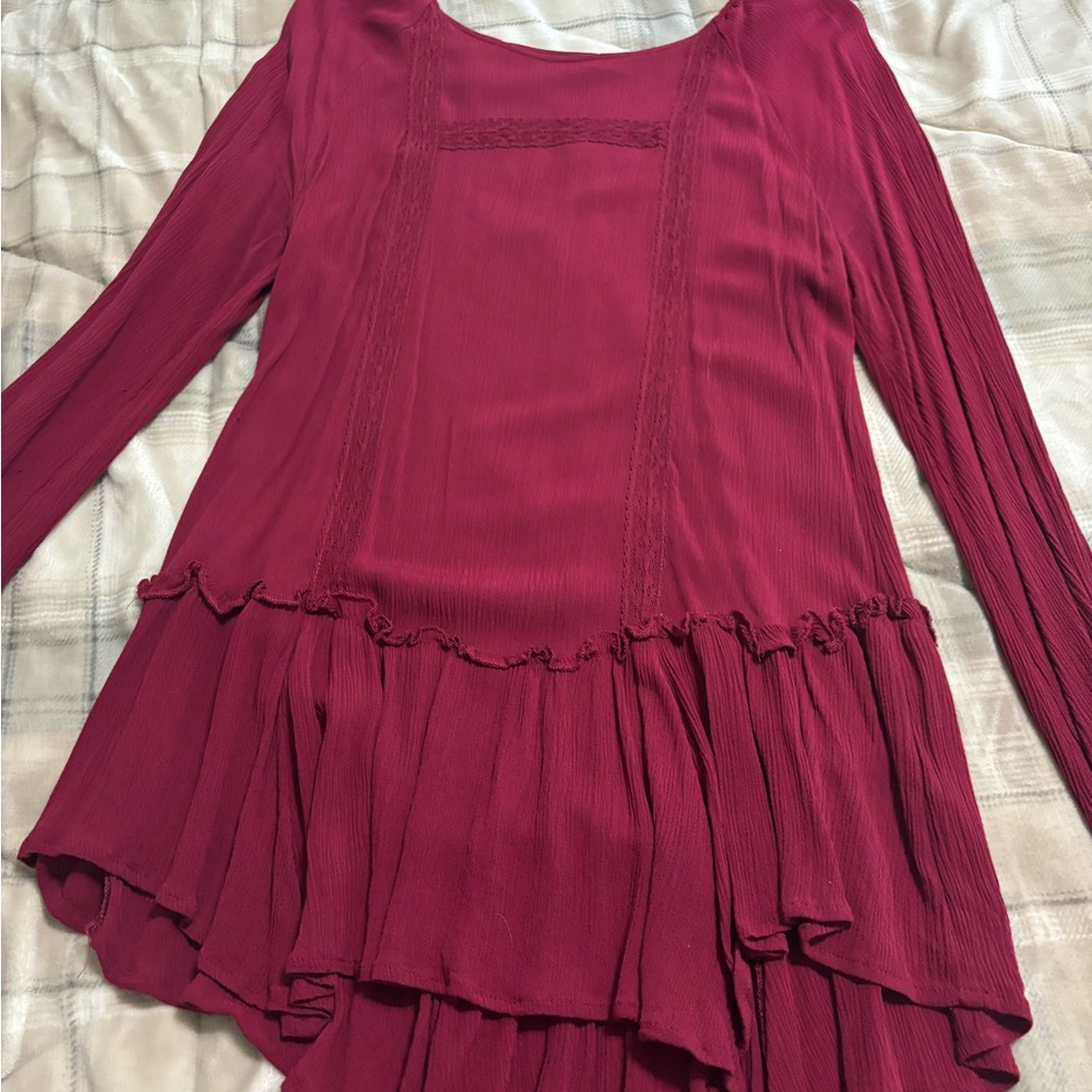 Maurices Deep Red Blouse